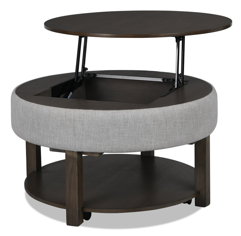 Elroy Coffee Table with Lift-Top - Contemporary style Coffee Table in Dark Brown Mango, Parawood
