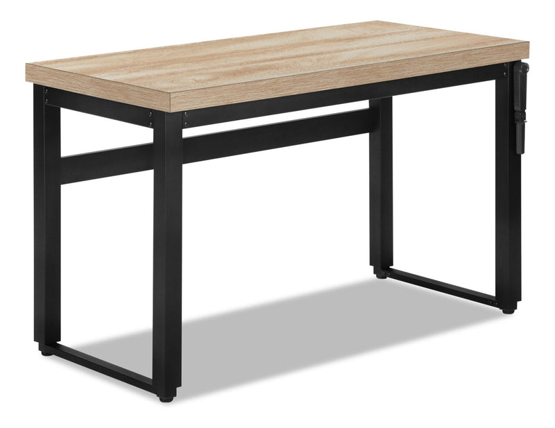 Hayes Height-Adjustable Desk - Natural