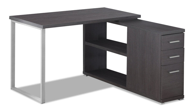 Mistwell L-Shaped Adjustable Desk - Grey