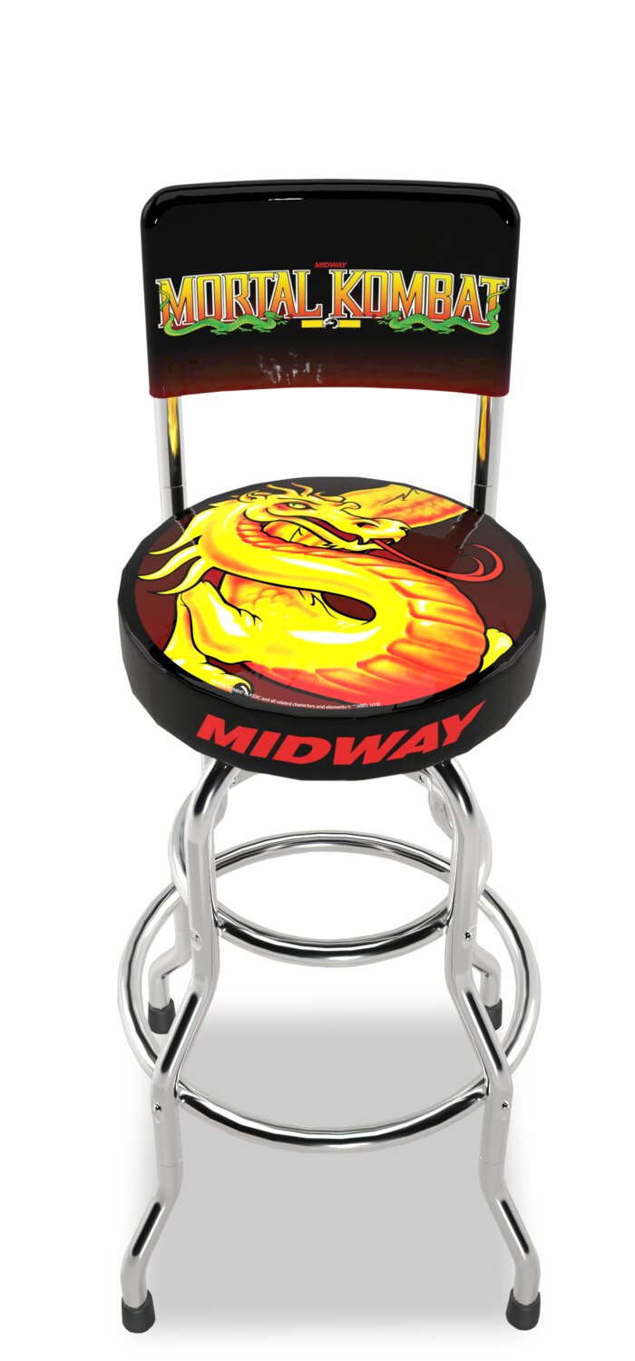 Arcade1Up Midway Legacy High Back Swivel Stool Orin Edition