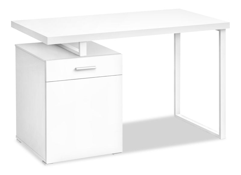 Farrier Reversible Desk - White