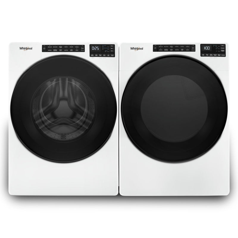Whirlpool 5.8 Cu. Ft. Front-Load Washer and 7.4 Cu. Ft. Gas Dryer - White
