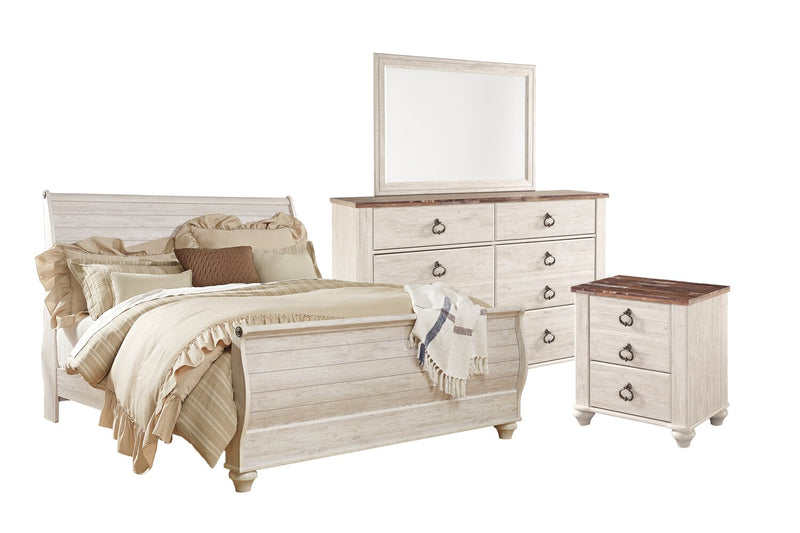 Ohrtman 6-Piece King Sleigh Bedroom Set