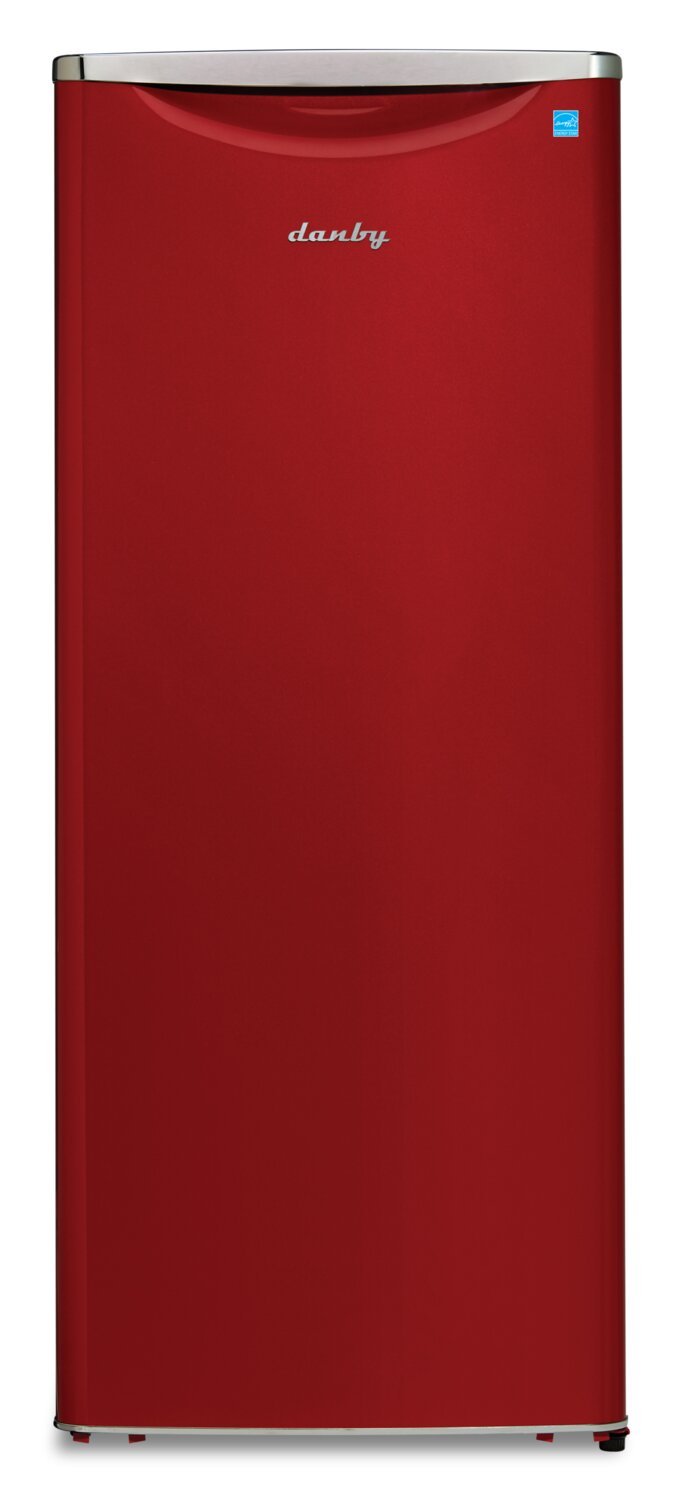 Danby 11 Cu. Ft. Contemporary Classic Apartment-Size Refrigerator - DAR110A3LDB - Refrigerator in Red