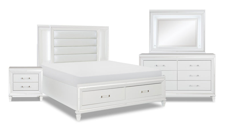 Max 6-Piece Queen Bedroom Package - White