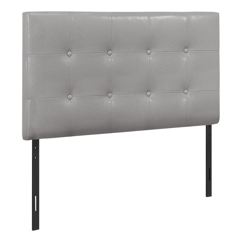 Estel Twin Headboard - Grey - Contemporary style Headboard in Grey Medium Density Fibreboard (MDF), Solid Woods