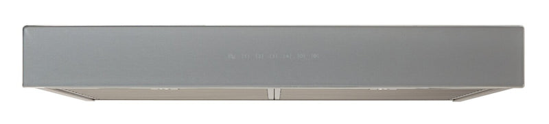 Stainless Steel with Brushed Grey Glass 