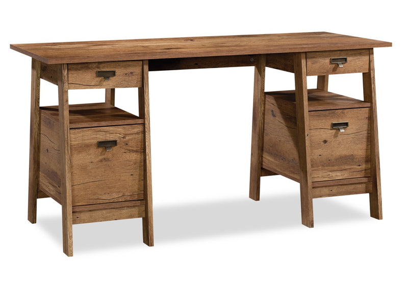 Arboga Executive Desk - Vintage Oak