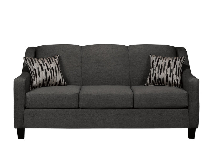 Lendel Chenille Sofa - Charcoal