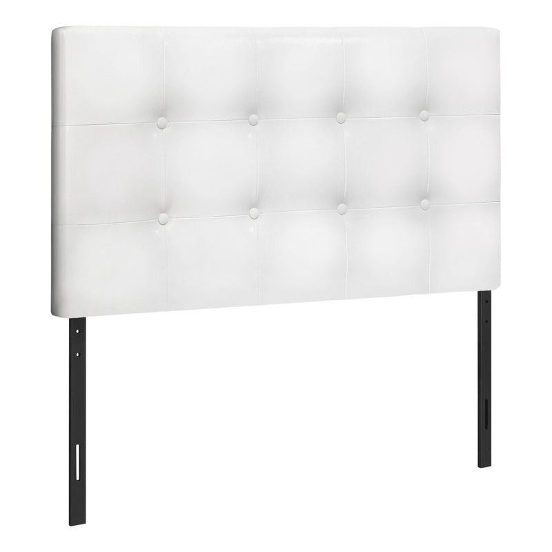 Estel Twin Headboard - White - Contemporary style Headboard in White Medium Density Fibreboard (MDF), Solid Woods