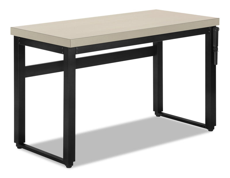 Hayes Height-Adjustable Desk - Taupe