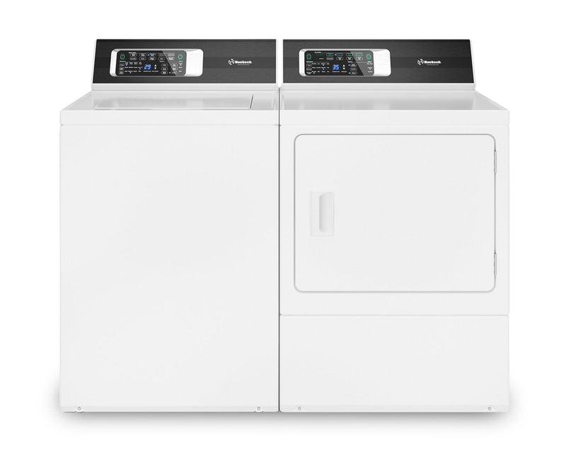 Huebsch 3.2 Cu. Ft. Top-Load Washer and 7 Cu. Ft. Electric Dryer - White - TR7104WN /DR7102WE