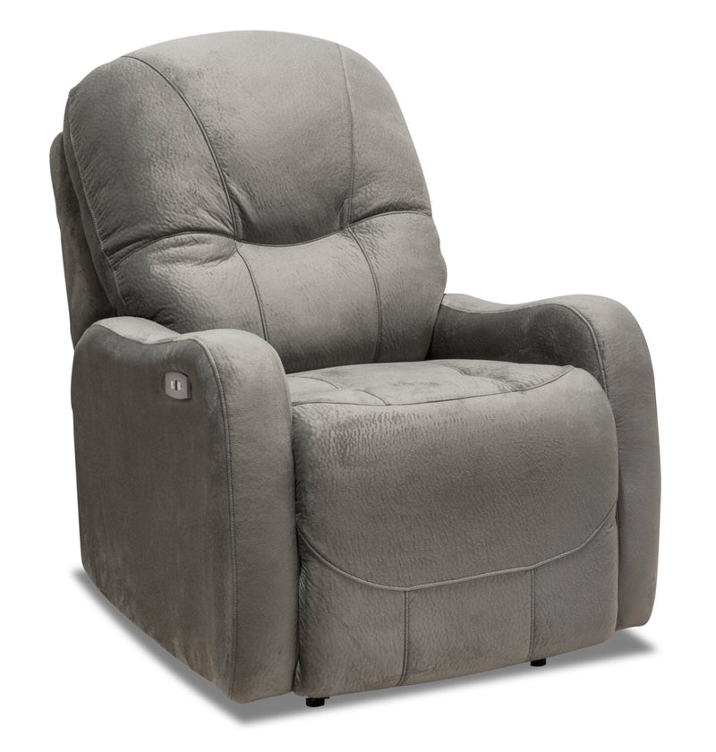 Coleraine Polyester Power Recliner - Grey