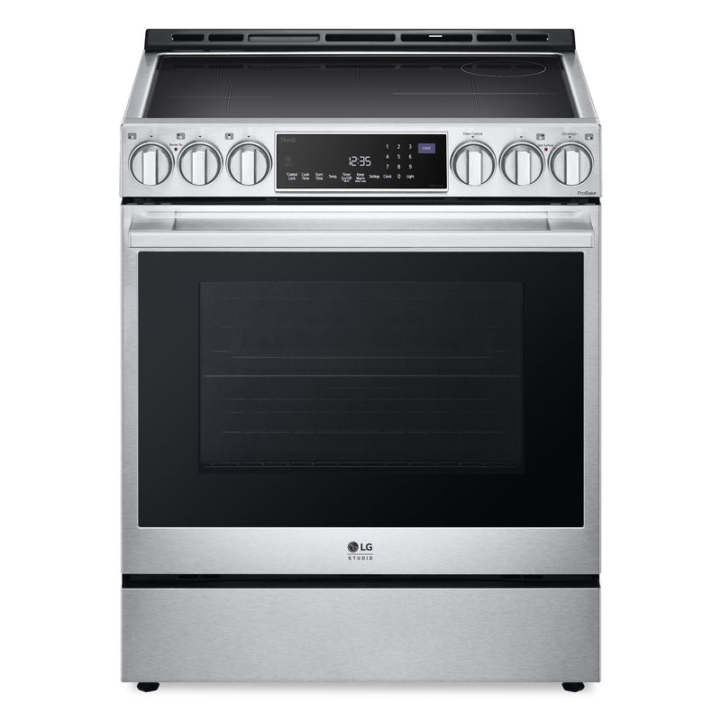 LG STUDIO 6.3 Cu. Ft. Smart Electric Induction Range with Air Fry - LSIS6338F