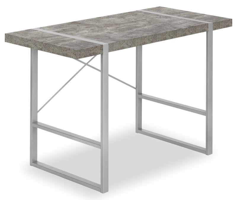 Lisgar Desk - Grey Stone-Look