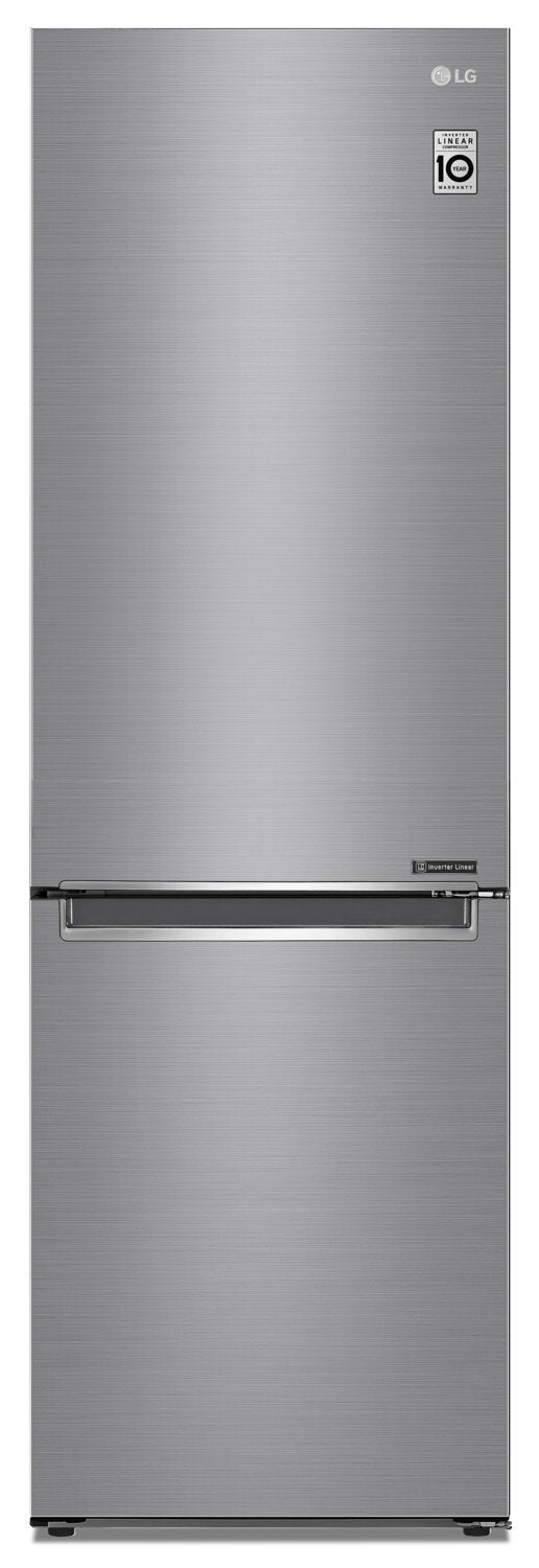 LG 12 Cu. Ft. Counter-Depth Bottom-Freezer Refrigerator - LBNC12231V - Refrigerator in Platinum Silver 