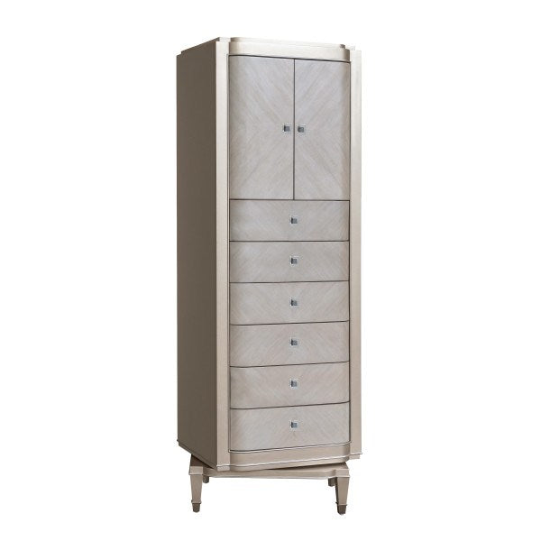 Viscount Jewelry Chest - Silver Grey