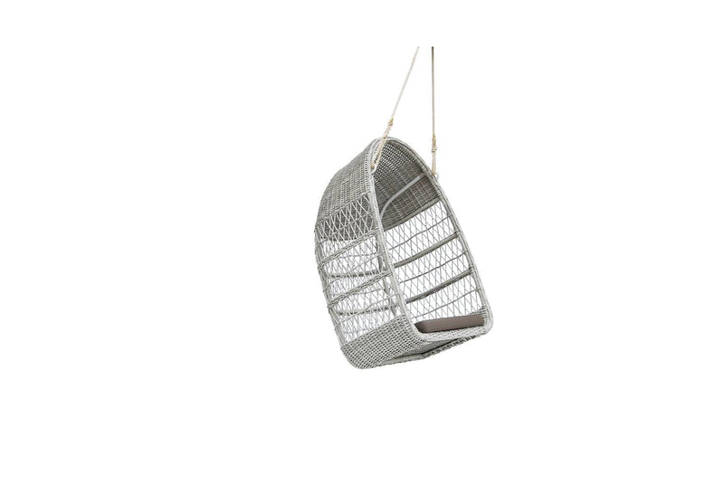Kuta Outdoor Hanging Chair - Dove White/Grey