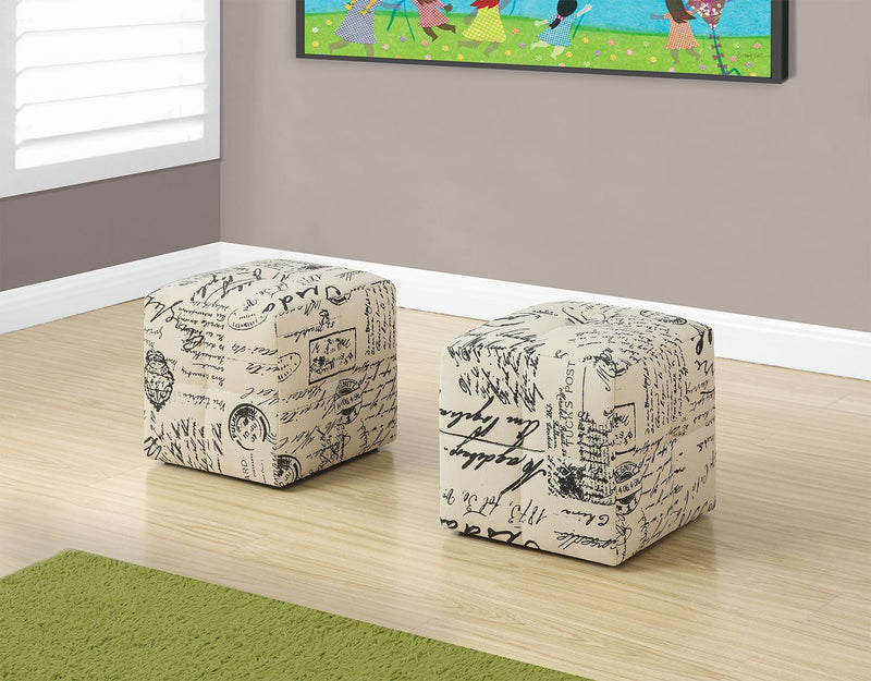 Ventry Children's 2-Piece Ottoman Set - Vintage Script