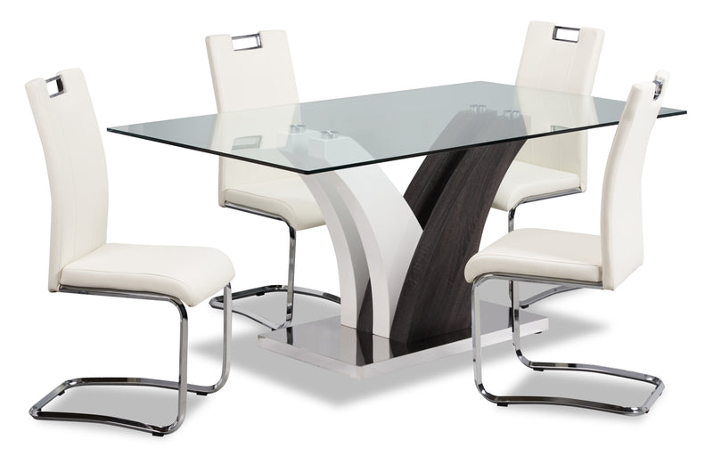 Zuchelli 5-Piece Dining Set - White