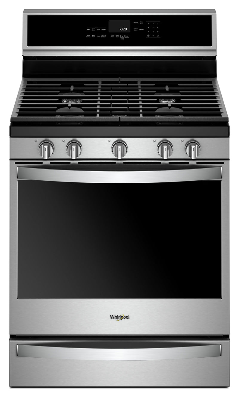 Whirlpool® 5.8 Cu. Ft. Smart Freestanding Gas Range with EZ-2-Lift™ Grates - WFG975HZ