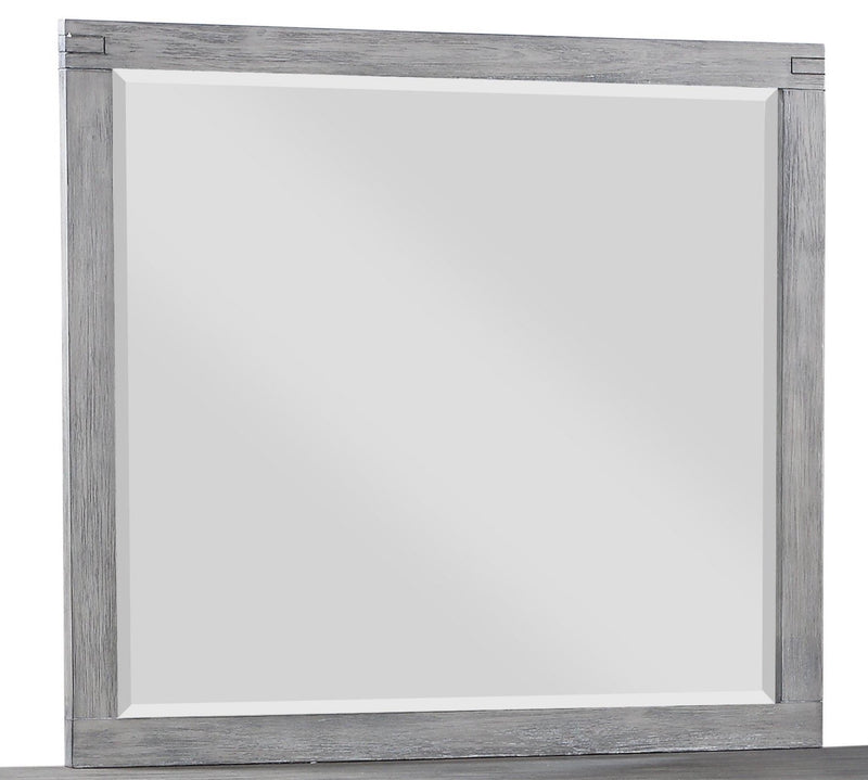 Conrad Mirror - Wire-Brushed Grey