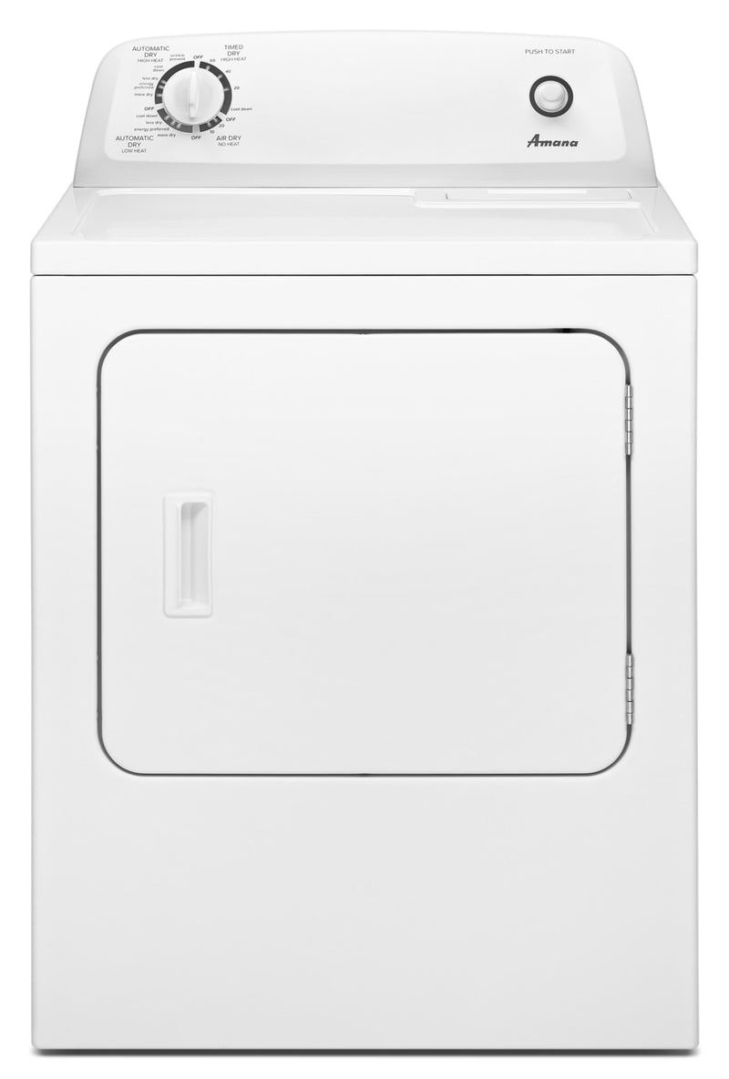 Amana 6.5 Cu. Ft. Electric Dryer with Automatic Dryness Control - YNED4655EW