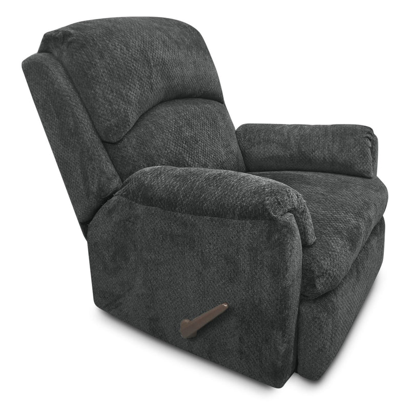 Hartney Chenille Glider Reclining Chair - Grey