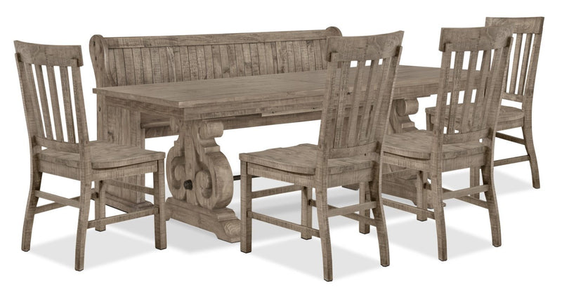 Wildomar 6-Piece Dining Set - Dovetail Grey