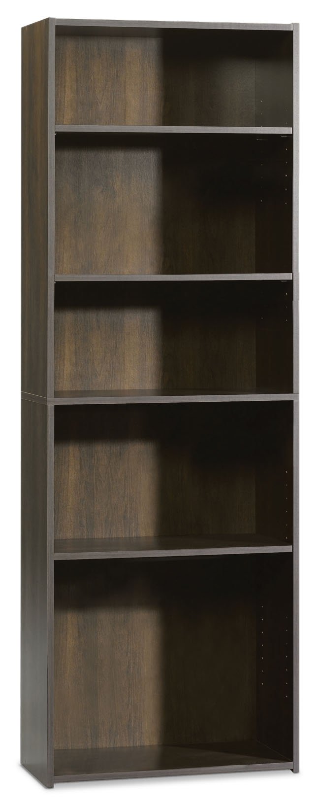 Currow 5-Shelf Bookcase - Cinnamon Cherry