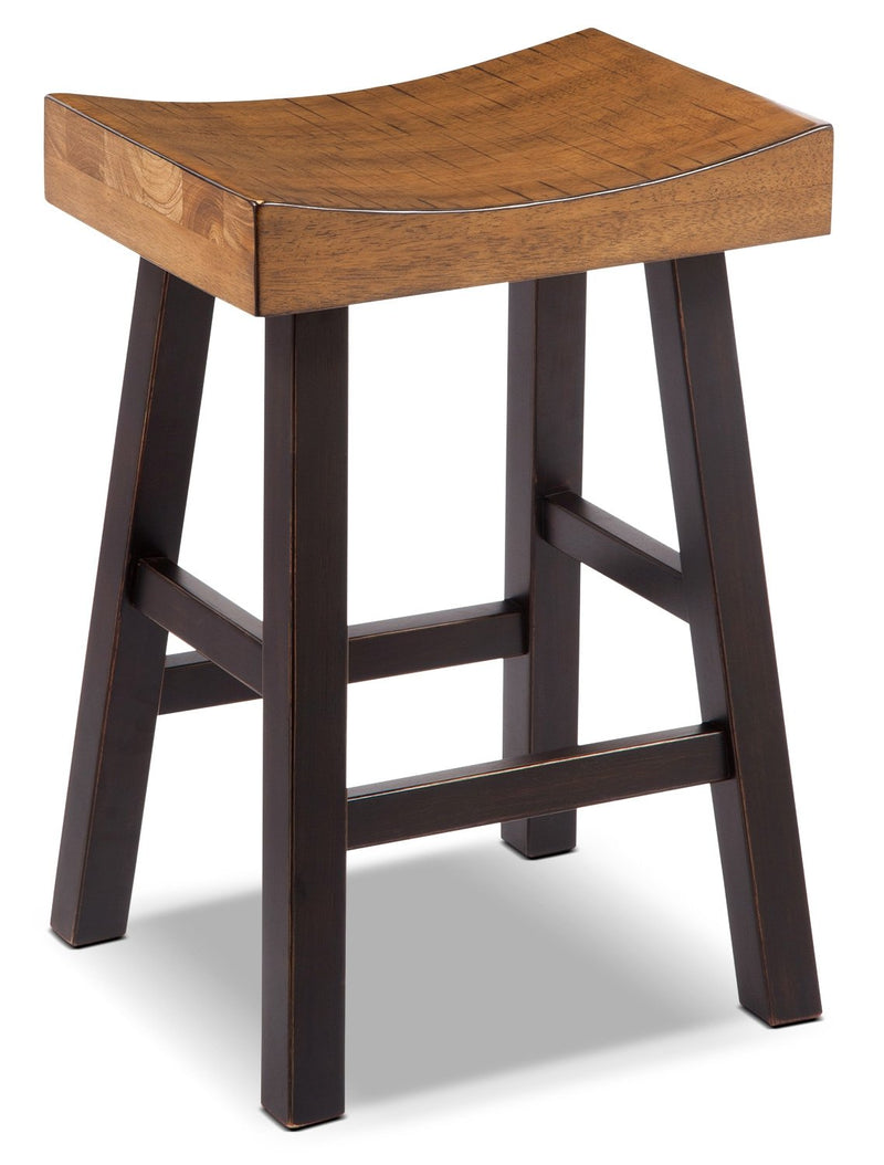 Bridport 24" Saddle-Seat Counter-Height Stool