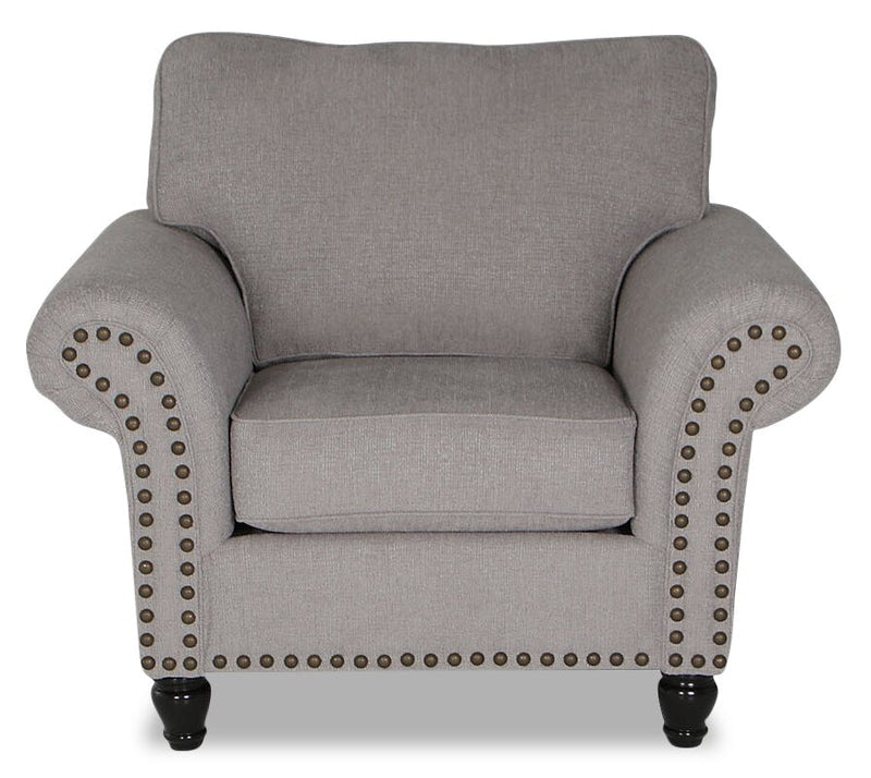 Norden Chenille Chair Grey Furniture.ca