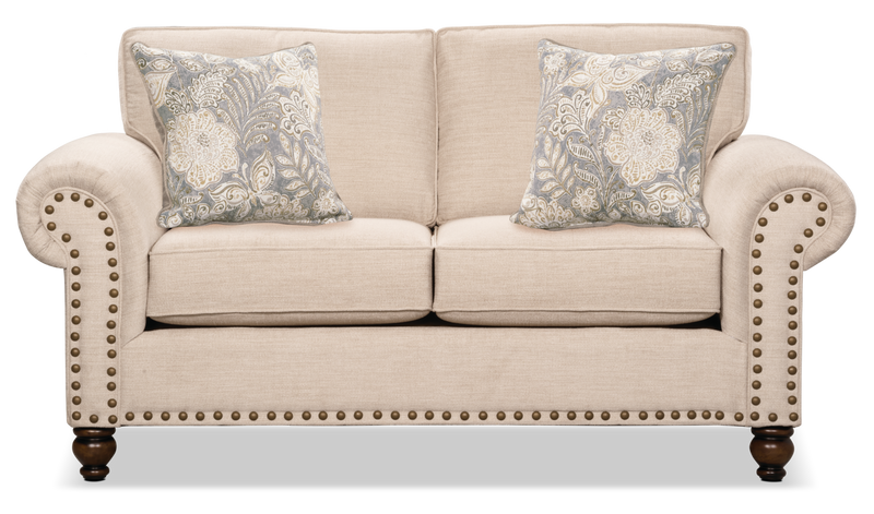 Norden Chenille Loveseat - Linen