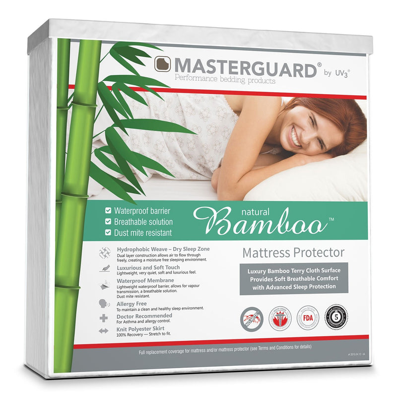 MasterGuard® Natural Bamboo™ Mattress Protector - King