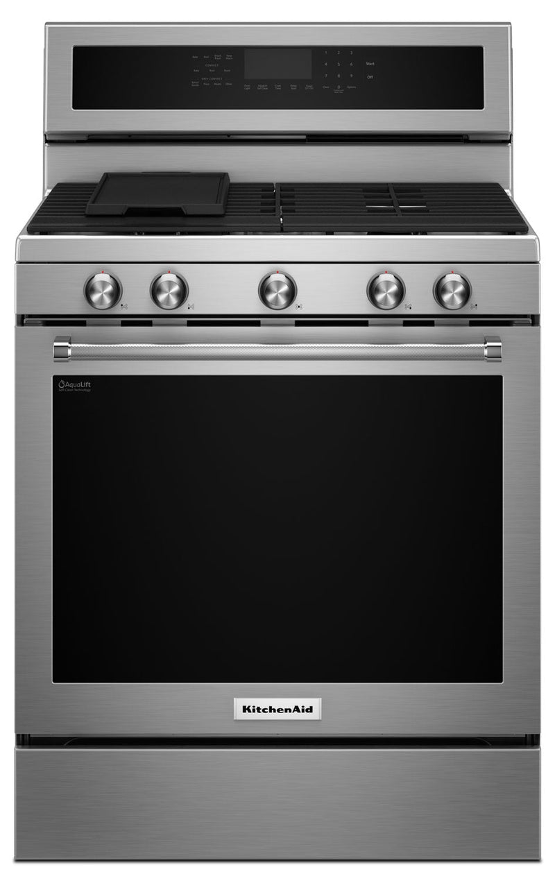 KitchenAid Stainless Steel Freestanding Gas Range (5.8 Cu. Ft.) - KFGG500ESS