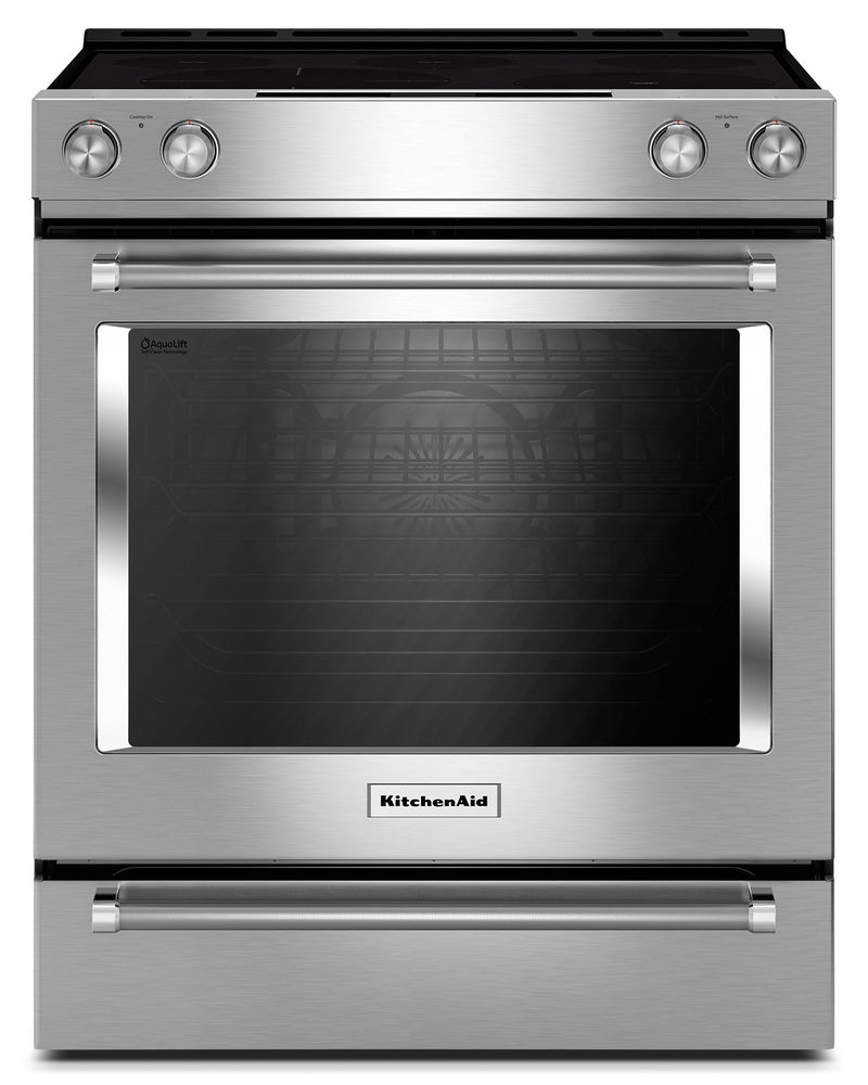 KitchenAid 6.4 Cu. Ft. Slide-In Electric Convection Range - YKSEG700ESS