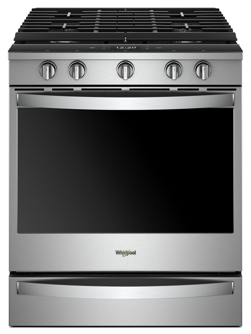 Whirlpool® 5.8 Cu. Ft. Smart Slide-in Gas Range with EZ-2-Lift™ Hinged Cast-Iron Grates - WEG750HZ