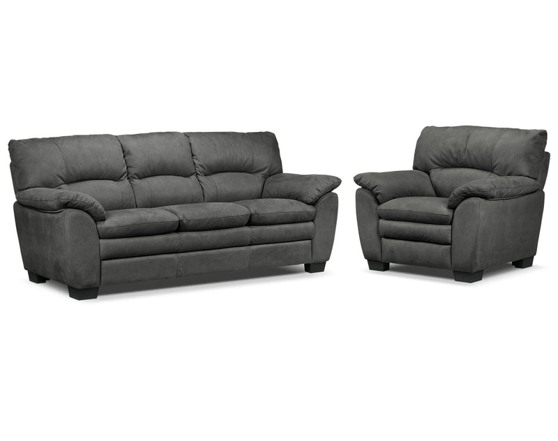 Maree Sofa and Chair - Charcoal